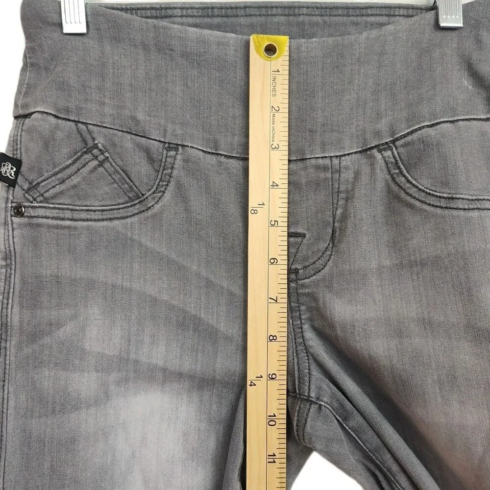 Rock & Republic Denim RX Fever Pull‎ On Jeggings, women's XS, distressed, gray